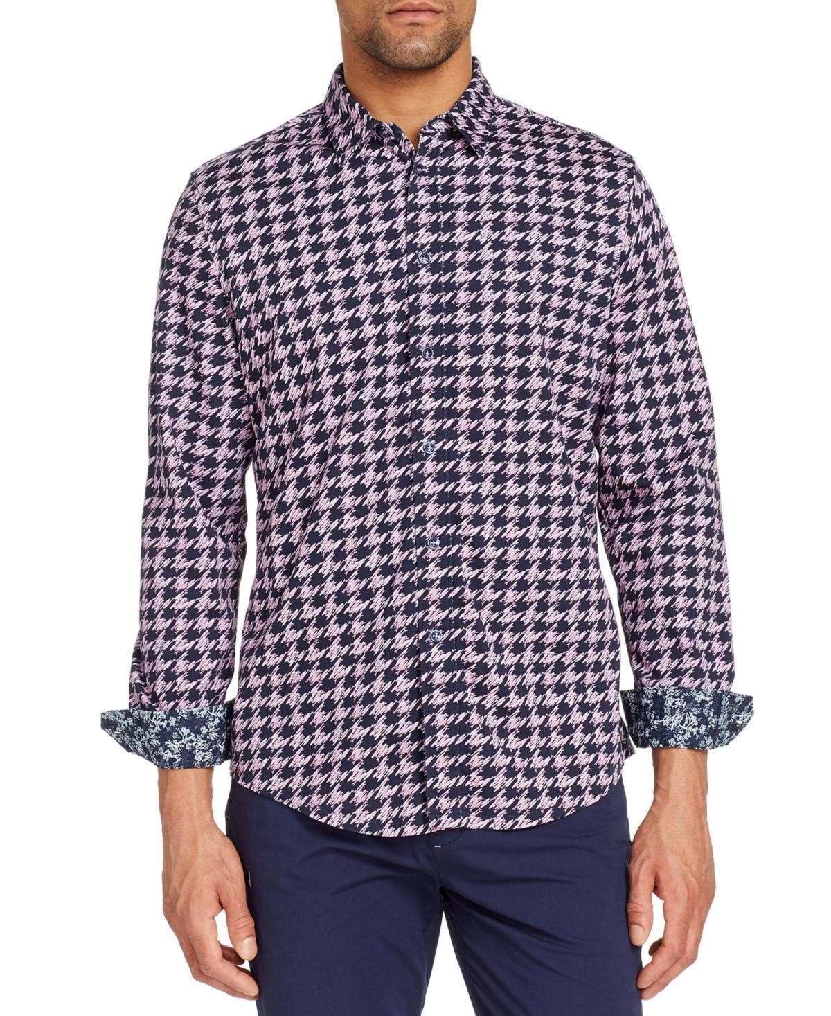 Brooklyn Brigade Mens Slim-Fit All Knit Queensland Long Sleeve Shirt - Navy Product Image