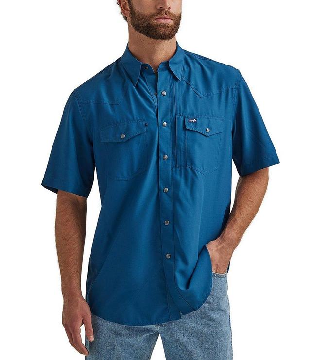 Wrangler® Short Sleeve Snap Front Performance Shirt Product Image