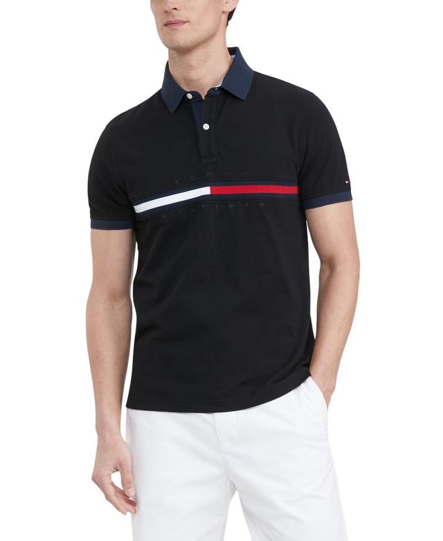 Tommy Hilfiger Mens Big & Tall Tanner Short Sleeve Polo Shirt Product Image