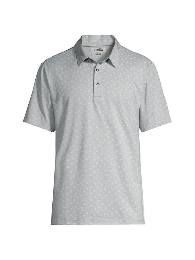 Mens Printed Oxford Polo Shirt Product Image