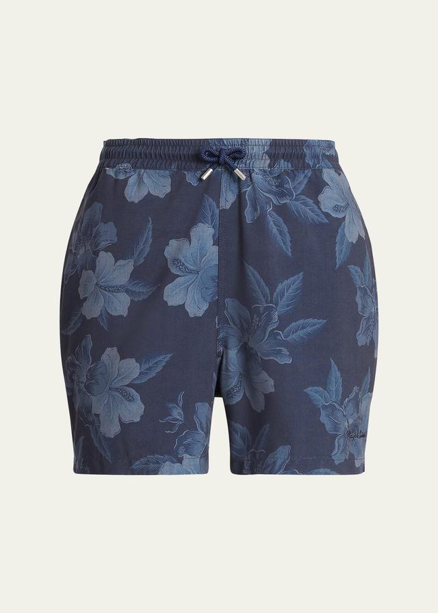 Mens Amalfi Hibiscus Swim Trunks Product Image