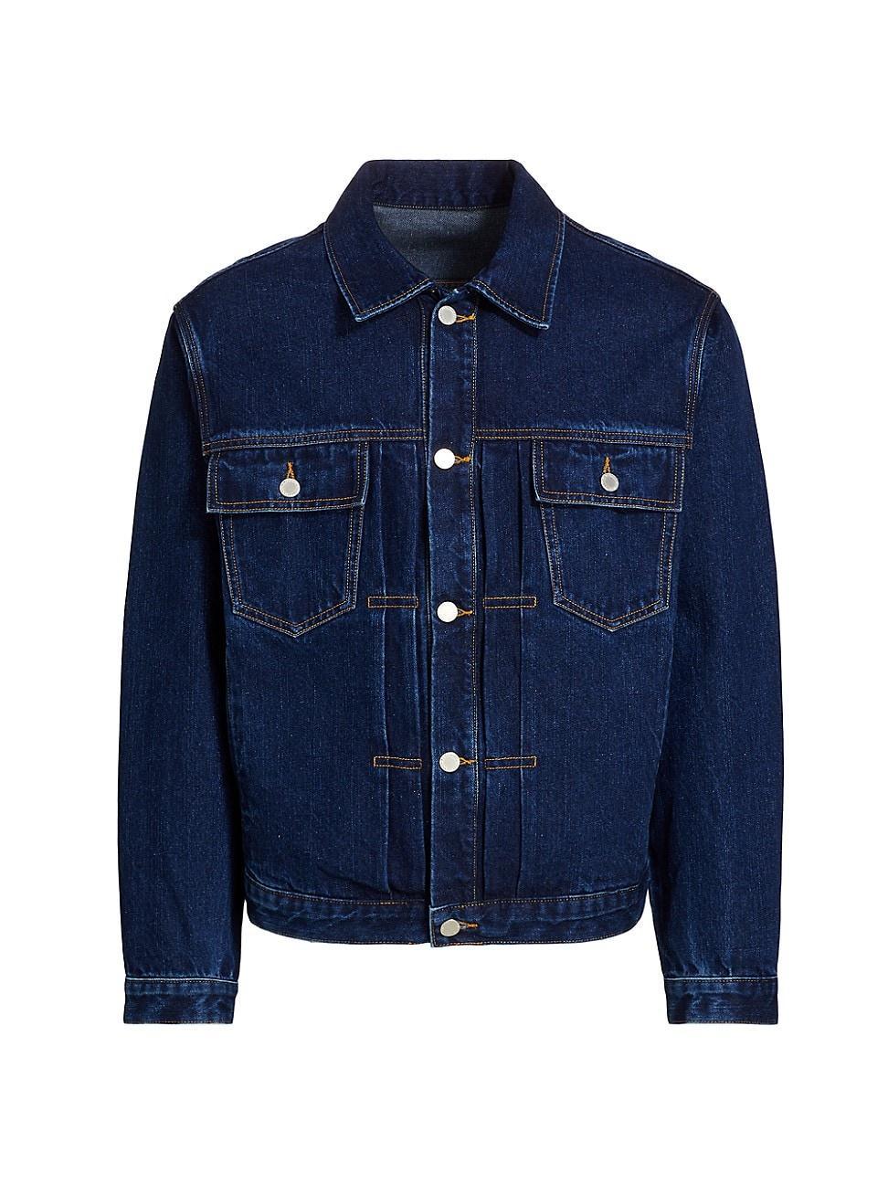 Mens Cotton-Blend Denim Jacket Product Image