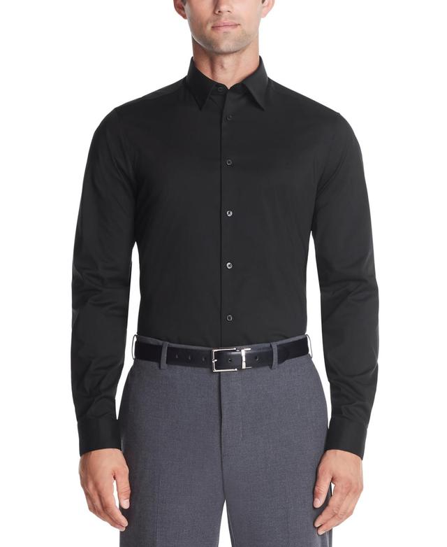 Calvin Klein Mens Slim-Fit Stretch Dress Shirt, Online Exclusive Created for Macys Product Image