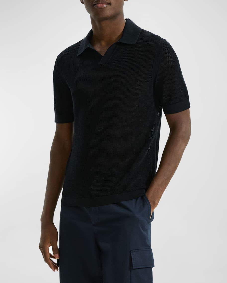 Mens Cairn Knit Polo Shirt Product Image