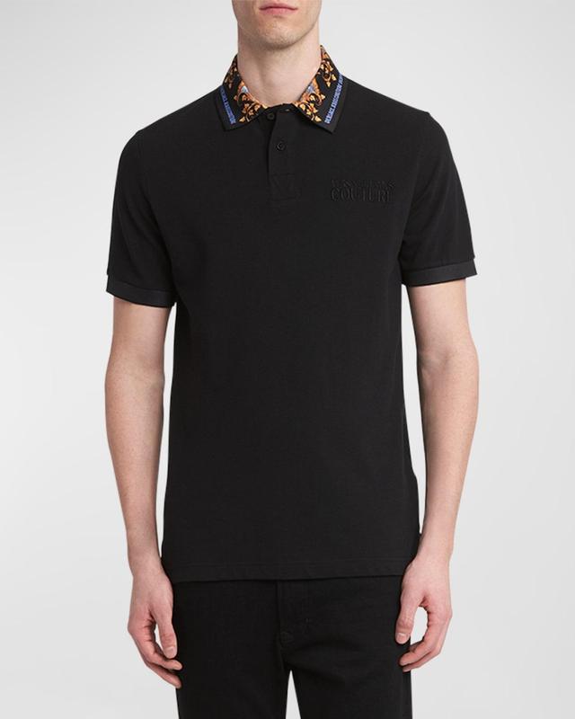 Men's Logo Embroidered Baroque Polo Shirt Product Image