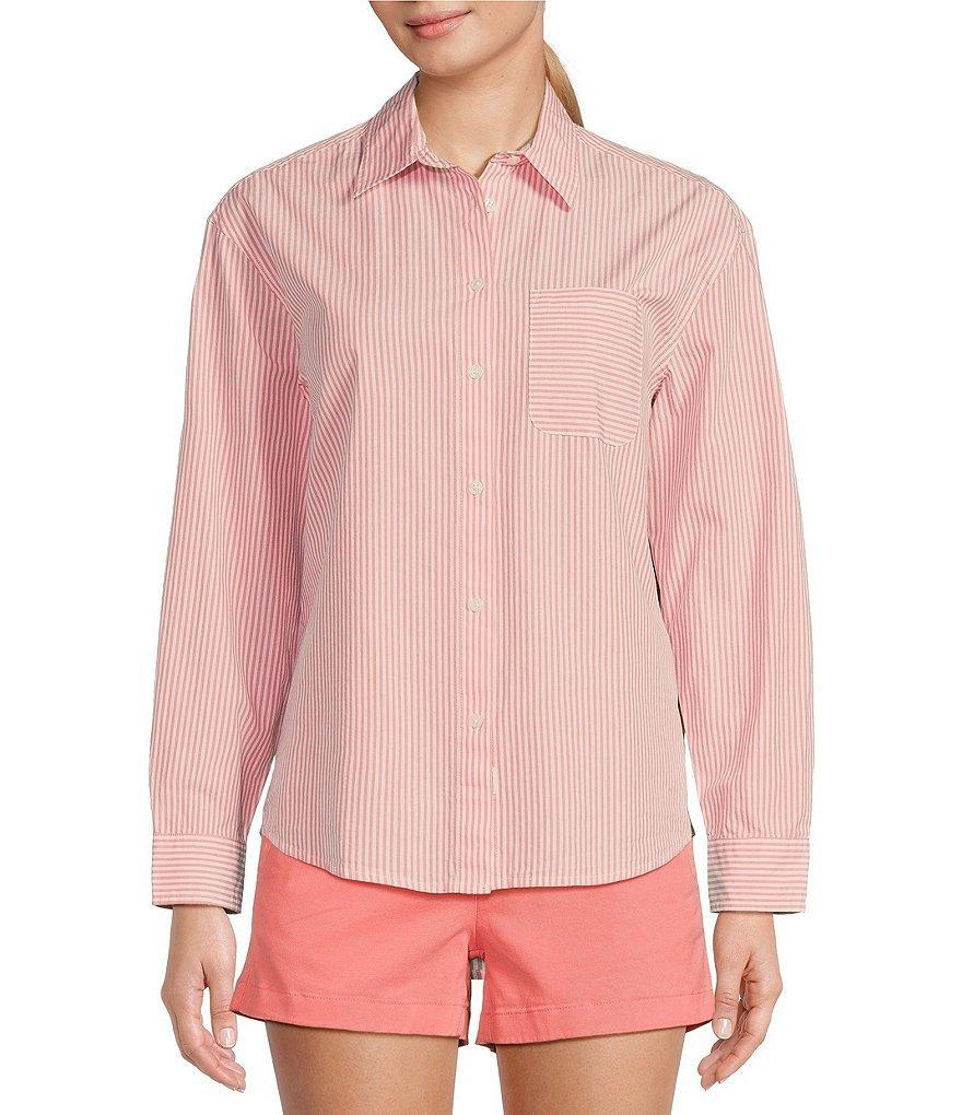 Southern Tide Katherine Long Sleeve Button Front Poplin Shirt Product Image