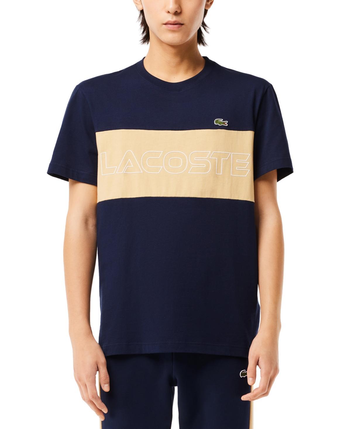 Lacoste Mens Classic Fit Short Sleeve Crewneck Logo T-Shirt Product Image