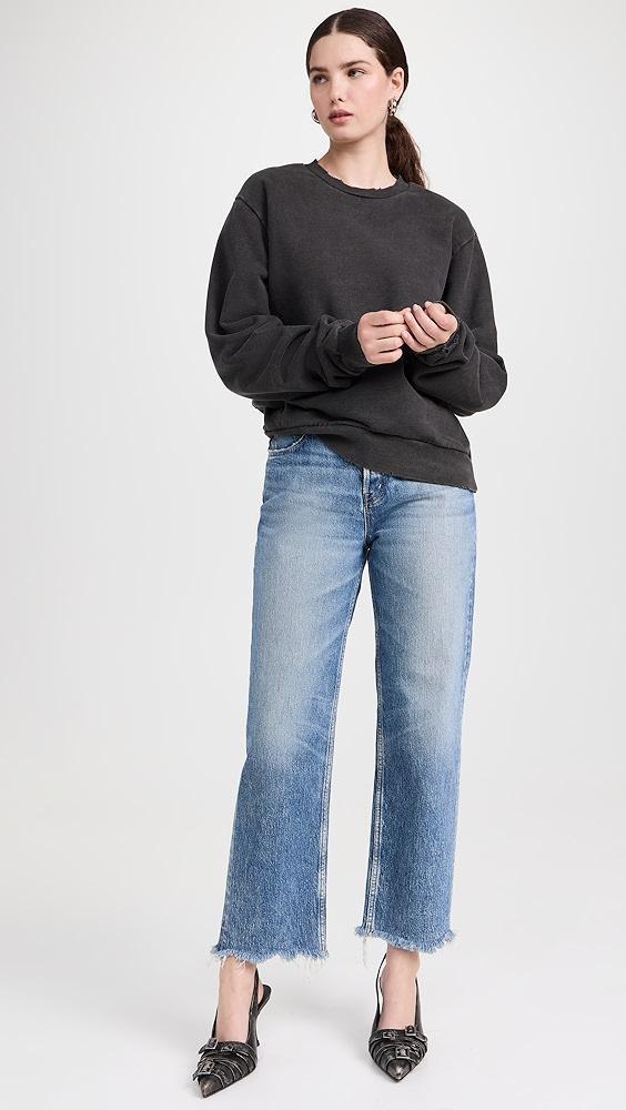 MOUSSY VINTAGE MV Product Processing Neck Sweatshirt | Shopbop Product Image