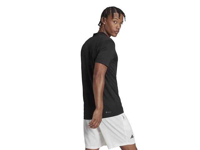 adidas Tennis FreeLift Polo Shirt Black XL Mens Product Image