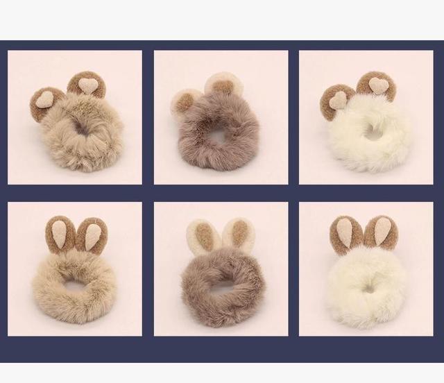 Animal Ear Fluffy Hair Tie Product Image