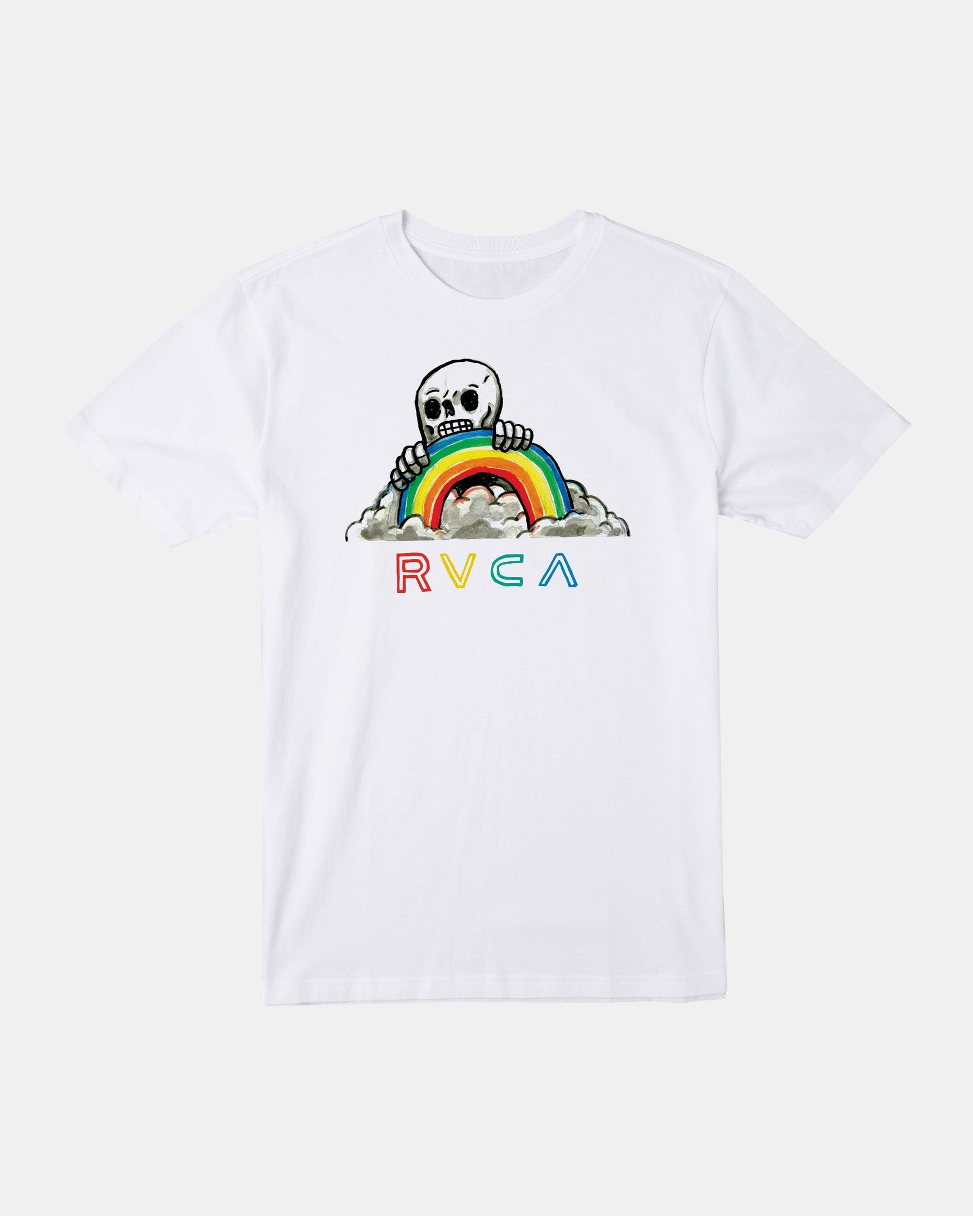 Rainbow Skulls T-Shirt - White Product Image