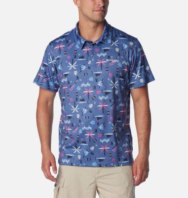 Columbia Mens PFG Super Slack Tide Stretch Polo- Product Image