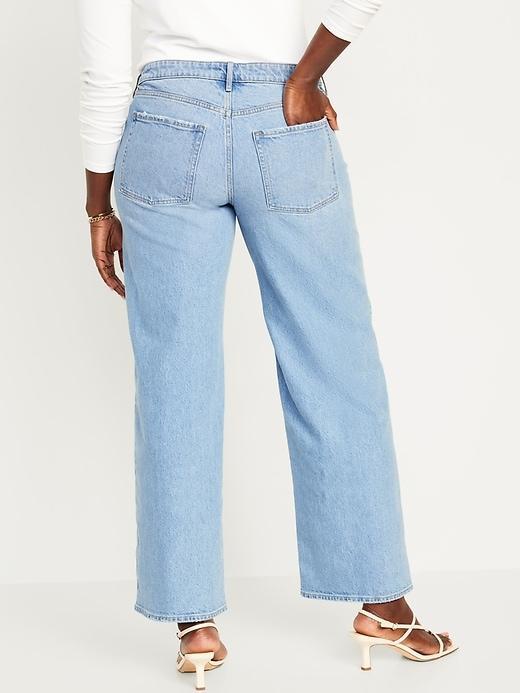 Mid-Rise Wide-Leg Jeans Product Image