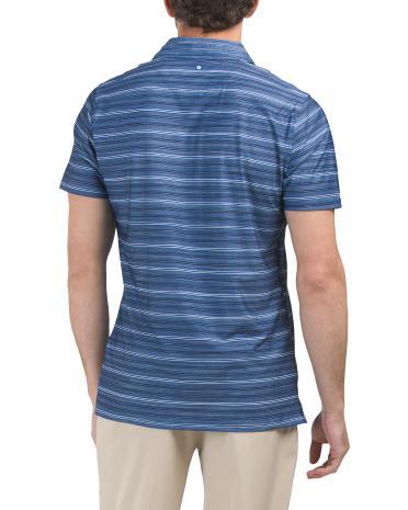 Melange Tech Jersey Golf Polo T-shirt for Men | Polyester/Spandex Product Image