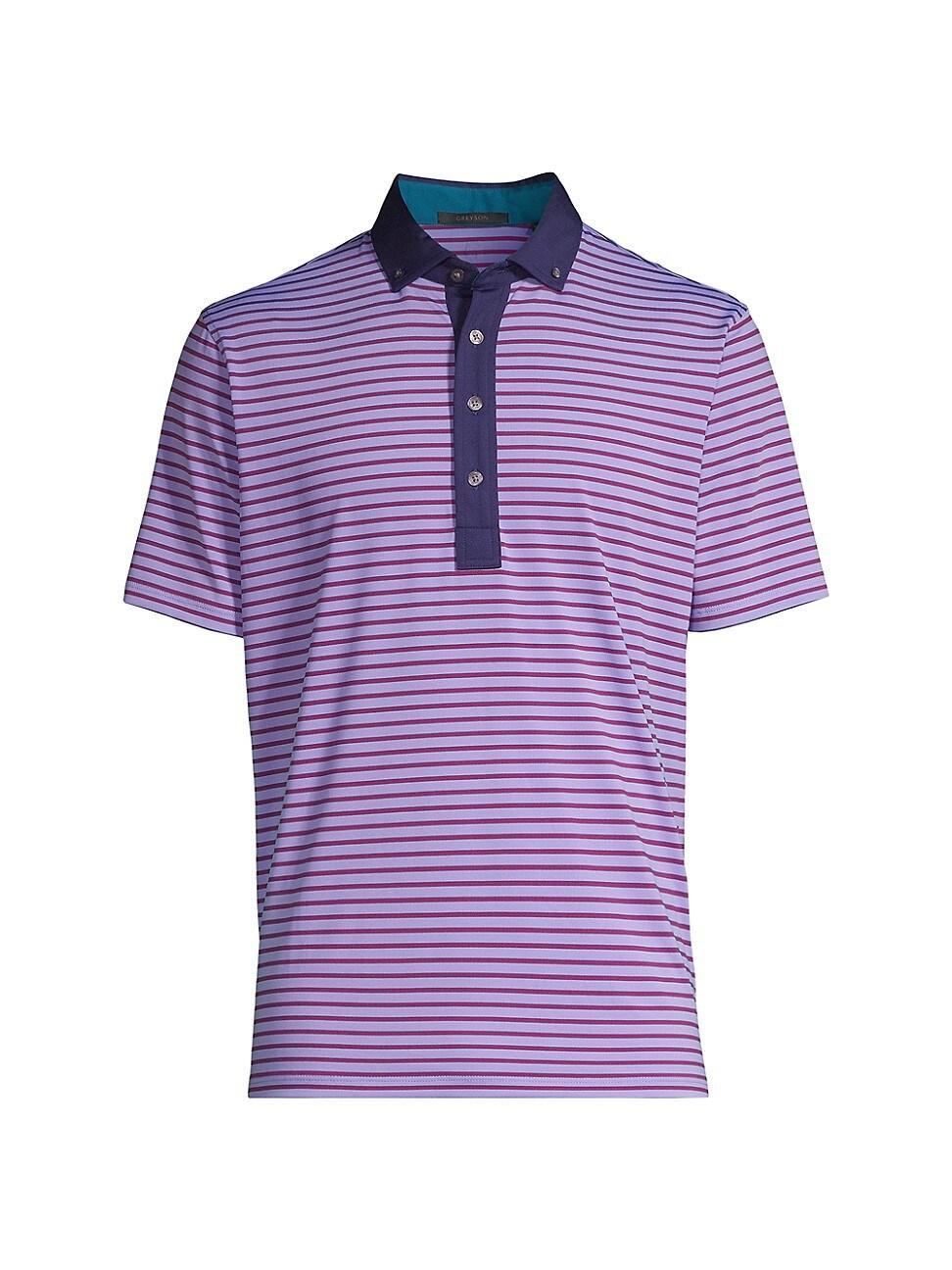 Mens Natchez Striped Polo Shirt Product Image