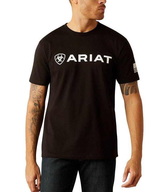 Ariat Shield Flag Short Sleeve Logo Graphic T-Shirt Product Image