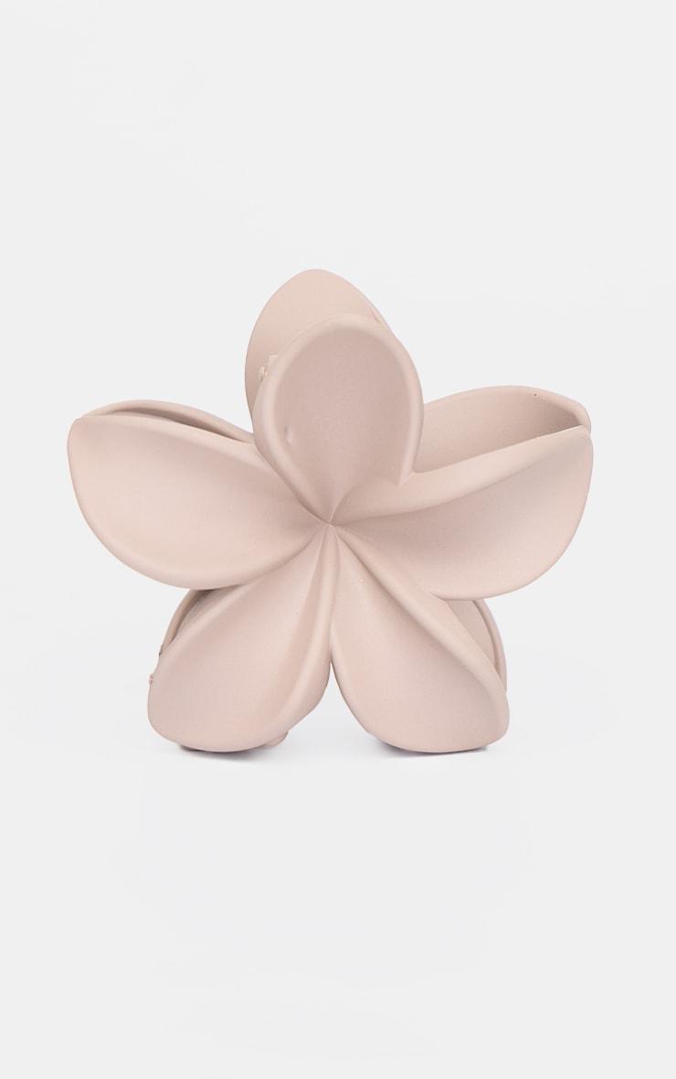 Taupe Flower Hair Claw Clip Product Image