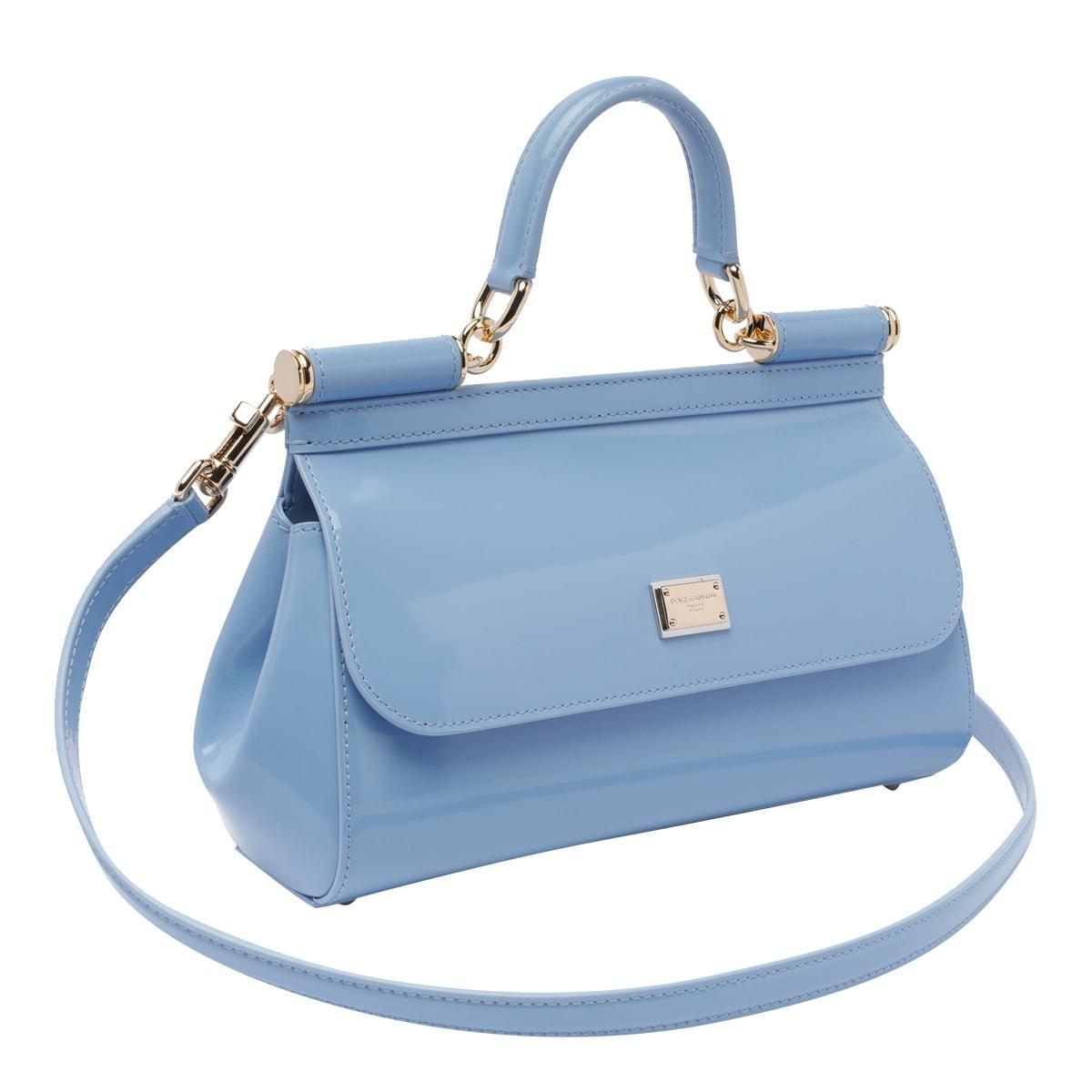 Elogated Medium Sicily Handbag In Azul Product Image