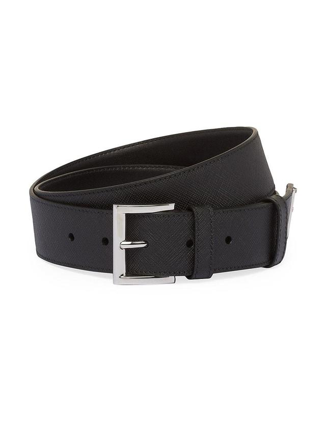 Mens Saffiano Leather Belt Product Image