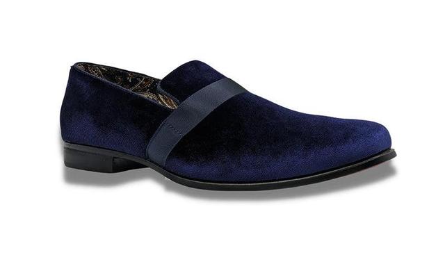 Purple Solid Velvet Loafer Product Image