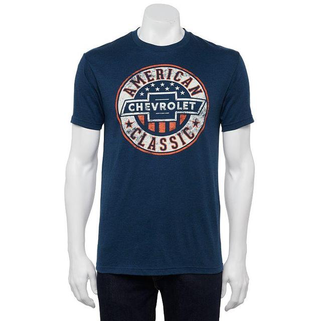 Mens Chevrolet American Classic Tee Denim Grey Product Image