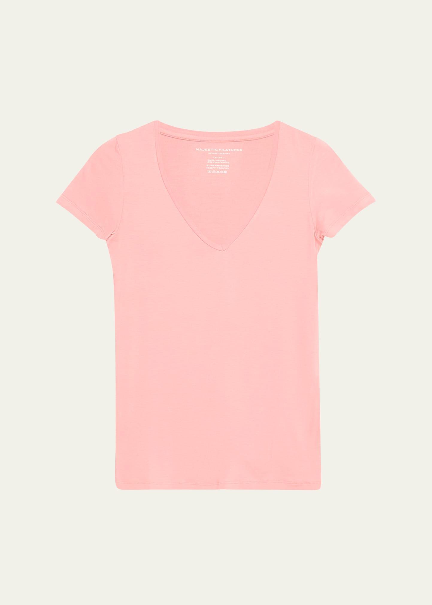 Womens Soft Touch V-Neck T-Shirt Product Image