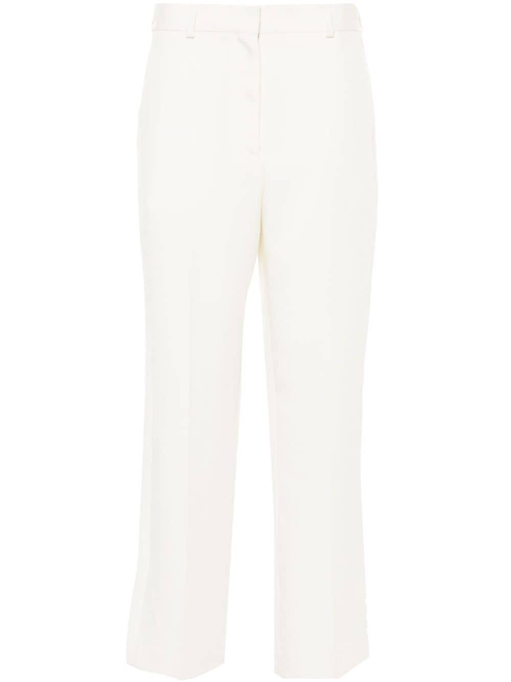 Toteme Pleated Trousers In White Product Image