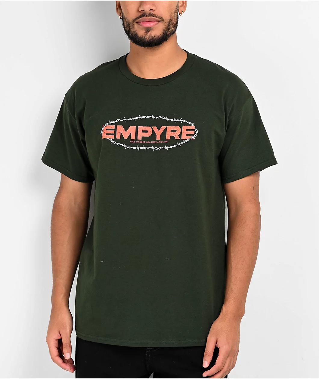 Empyre Barbwire Logo Green T-Shirt Product Image