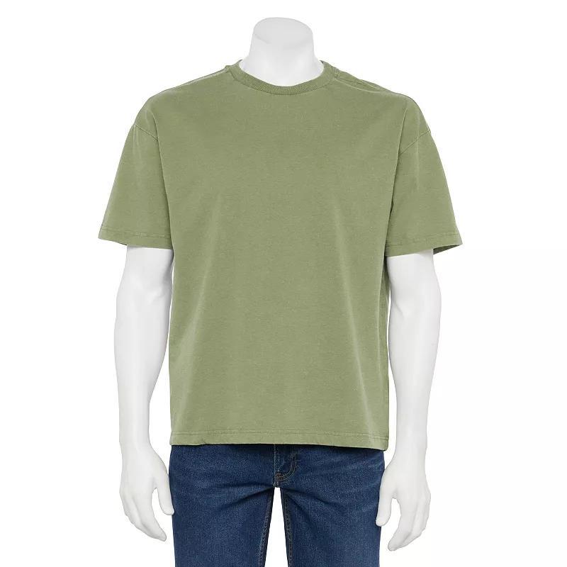 Mens Hollywood Short Sleeve Oversized Tee Green Stone Product Image