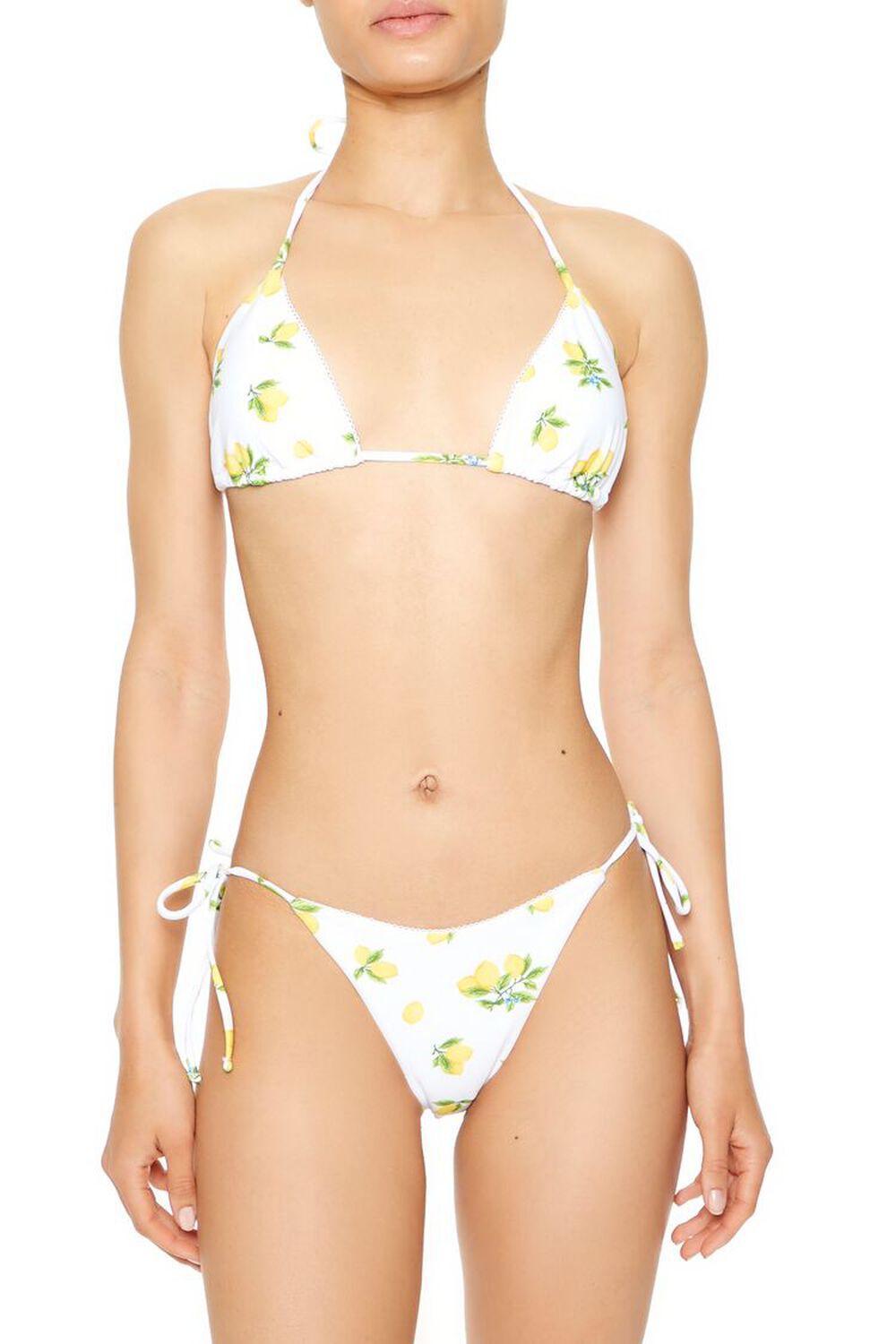 Lemon Print Bikini Bottoms | Forever 21 Product Image