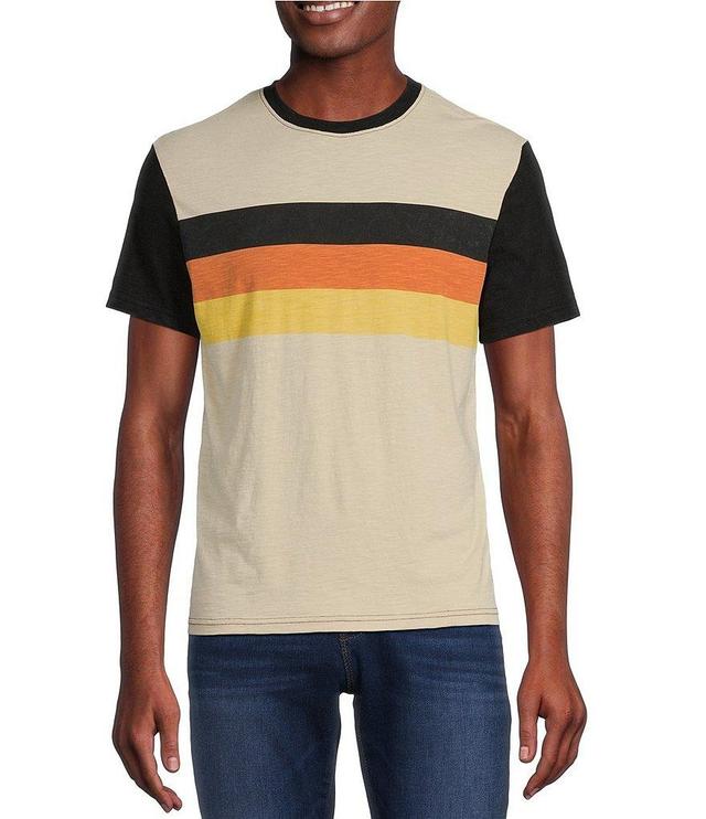 Cremieux Praslin Short Sleeve Crew Neck Striped T-Shirt Product Image