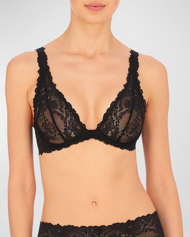 Natori Heavenly Lace Underwire Plunge Bra Product Image