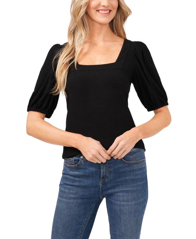 CeCe Square Neck Puffed Sleeve Top Product Image