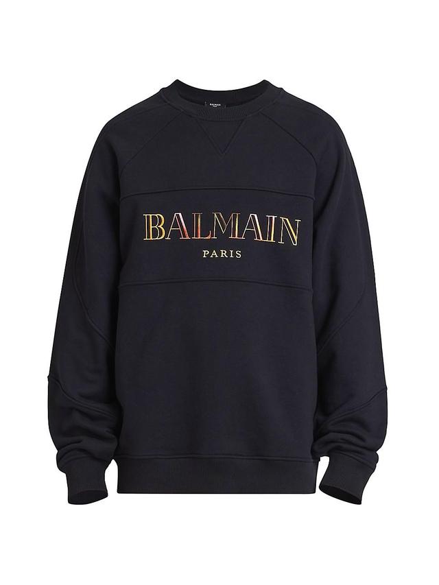 Mens Vintage Embroidered Logo Crewneck Sweatshirt Product Image