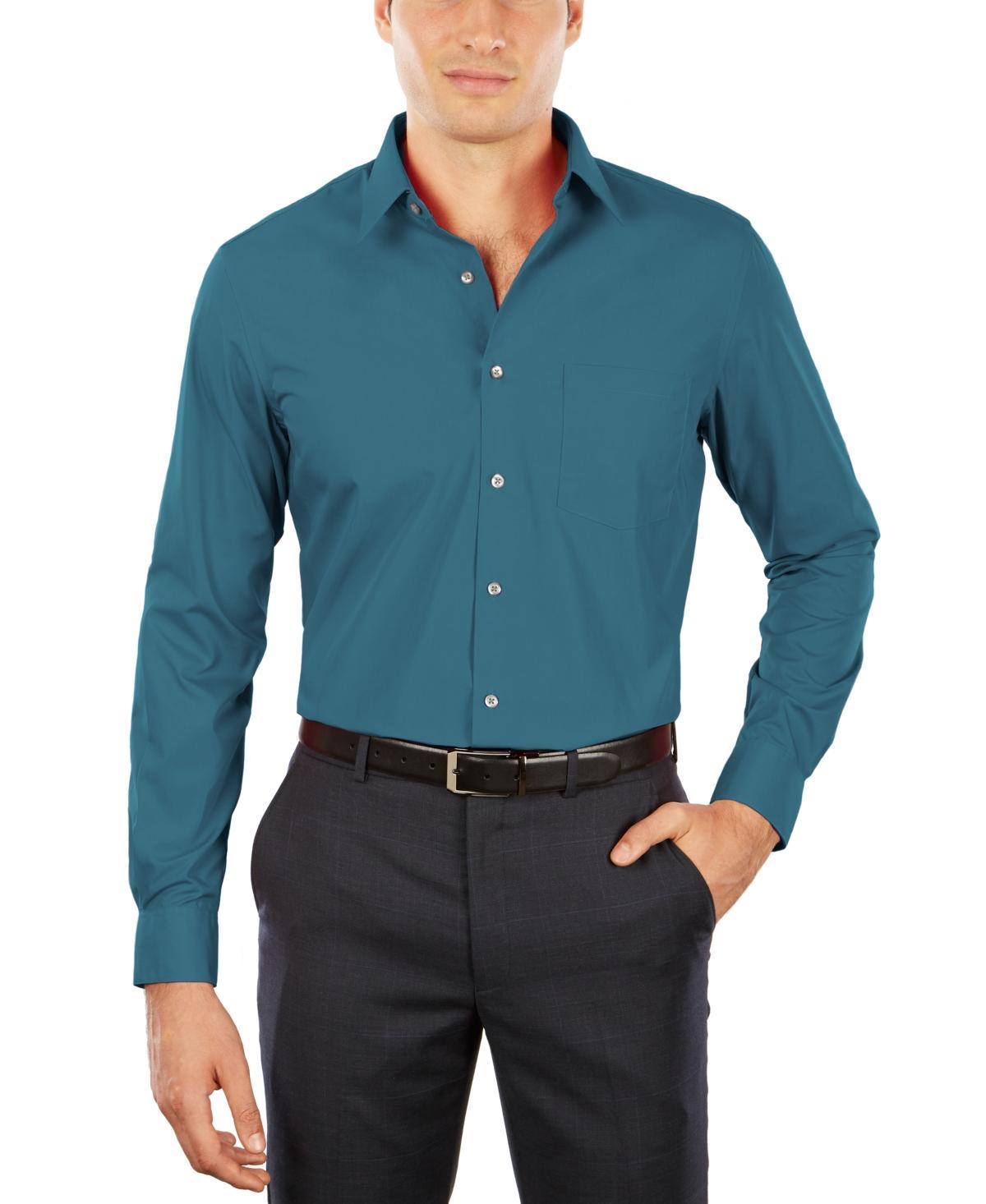 Van Heusen Mens Athletic Fit Poplin Dress Shirt Product Image