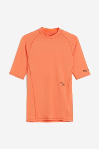 H & M - DryMove Muscle Fit Sports Shirt - Orange Product Image