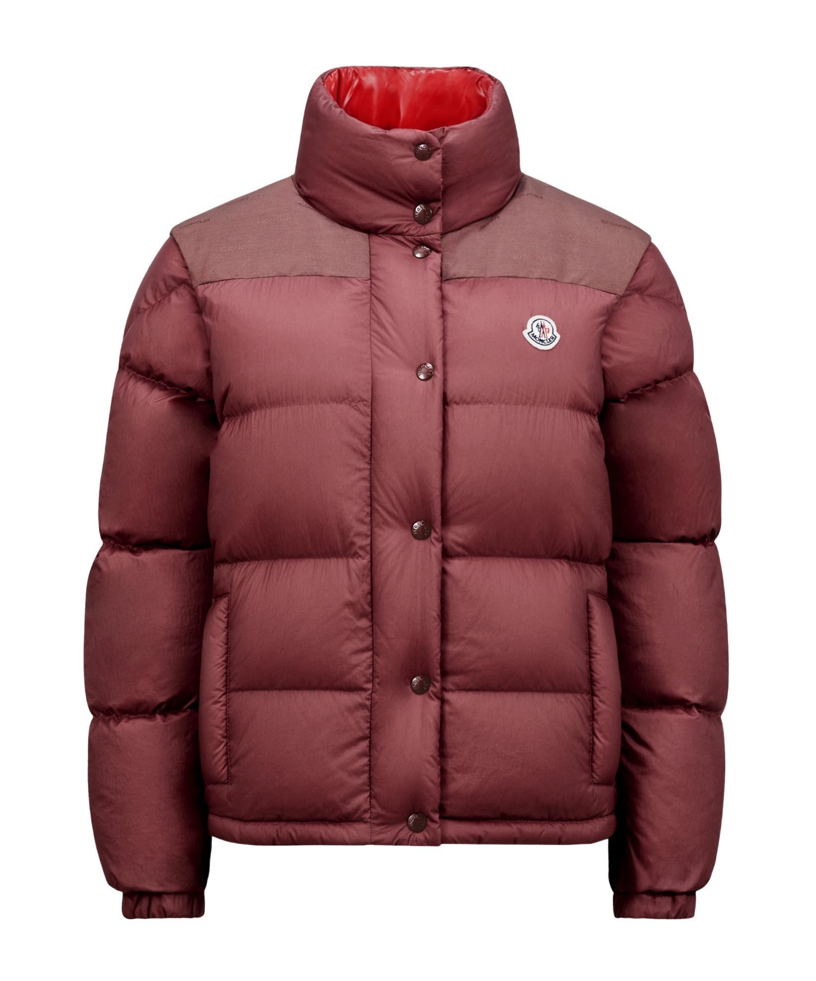 MONCLER Verone Reversible Short Down Jacket Red Product Image