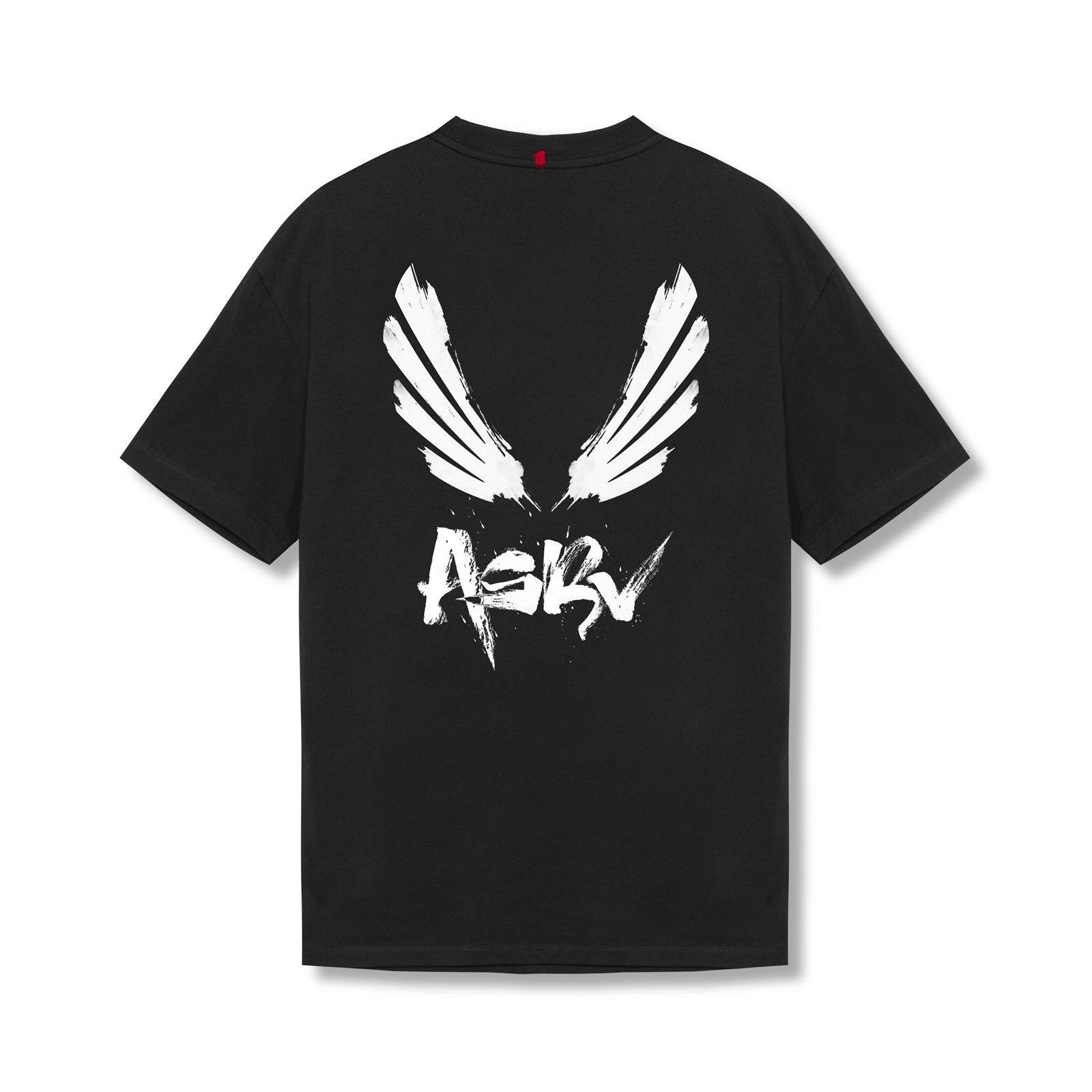 0797. Tech Essential™ Relaxed Tee - Black "Brush Wings/ASRV" Product Image