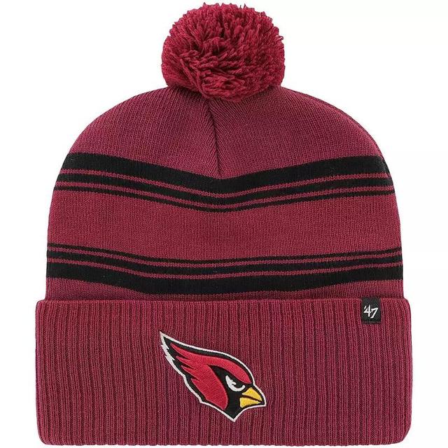 Mens 47 Cardinal Arizona Cardinals Fadeout Cuffed Knit Hat with Pom Product Image