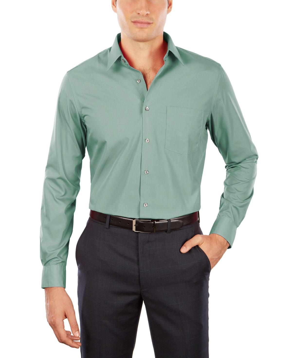 Mens Van Heusen Poplin Short Sleeve Dress Shirt Product Image