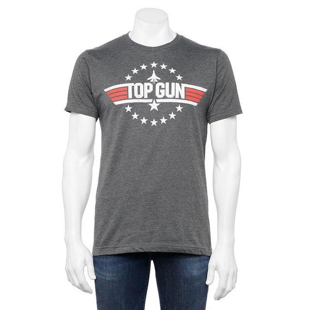 Mens Top Gun Logo Tee Grey Product Image