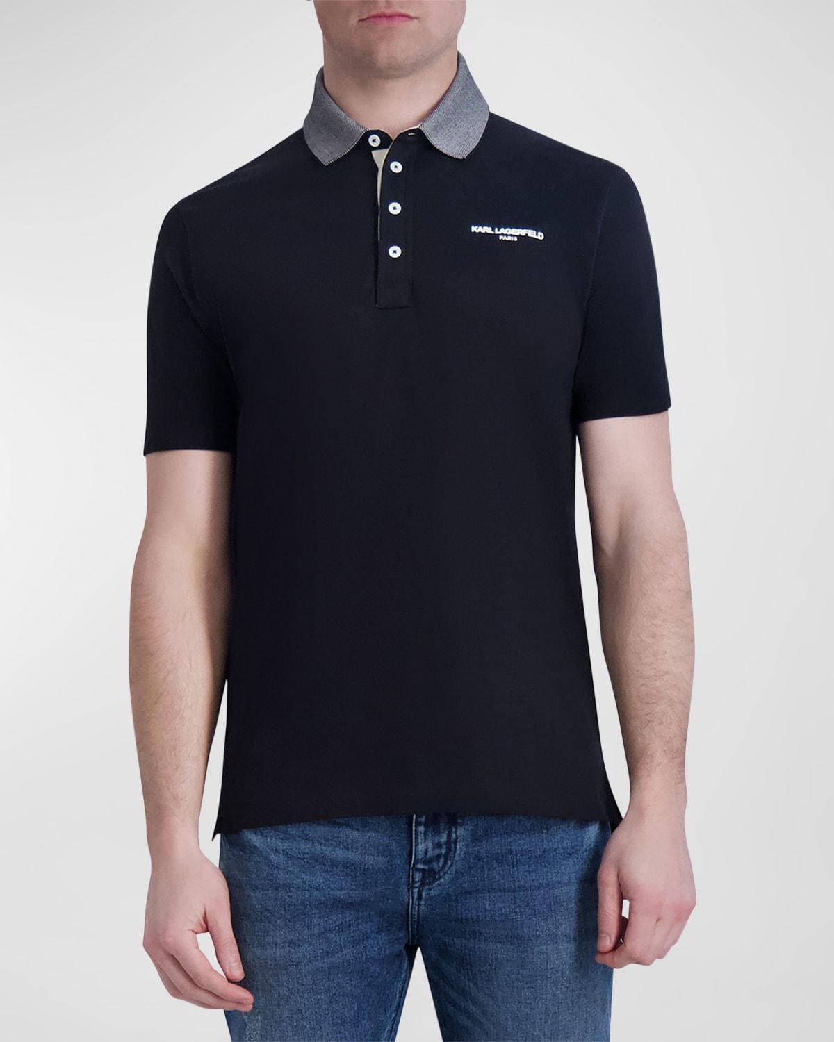 Mens 4-Button Logo Polo Shirt Product Image