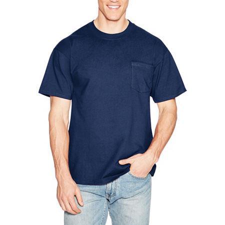 Hanes Beefy-T Unisex Pocket T-Shirt Black 2XL Product Image