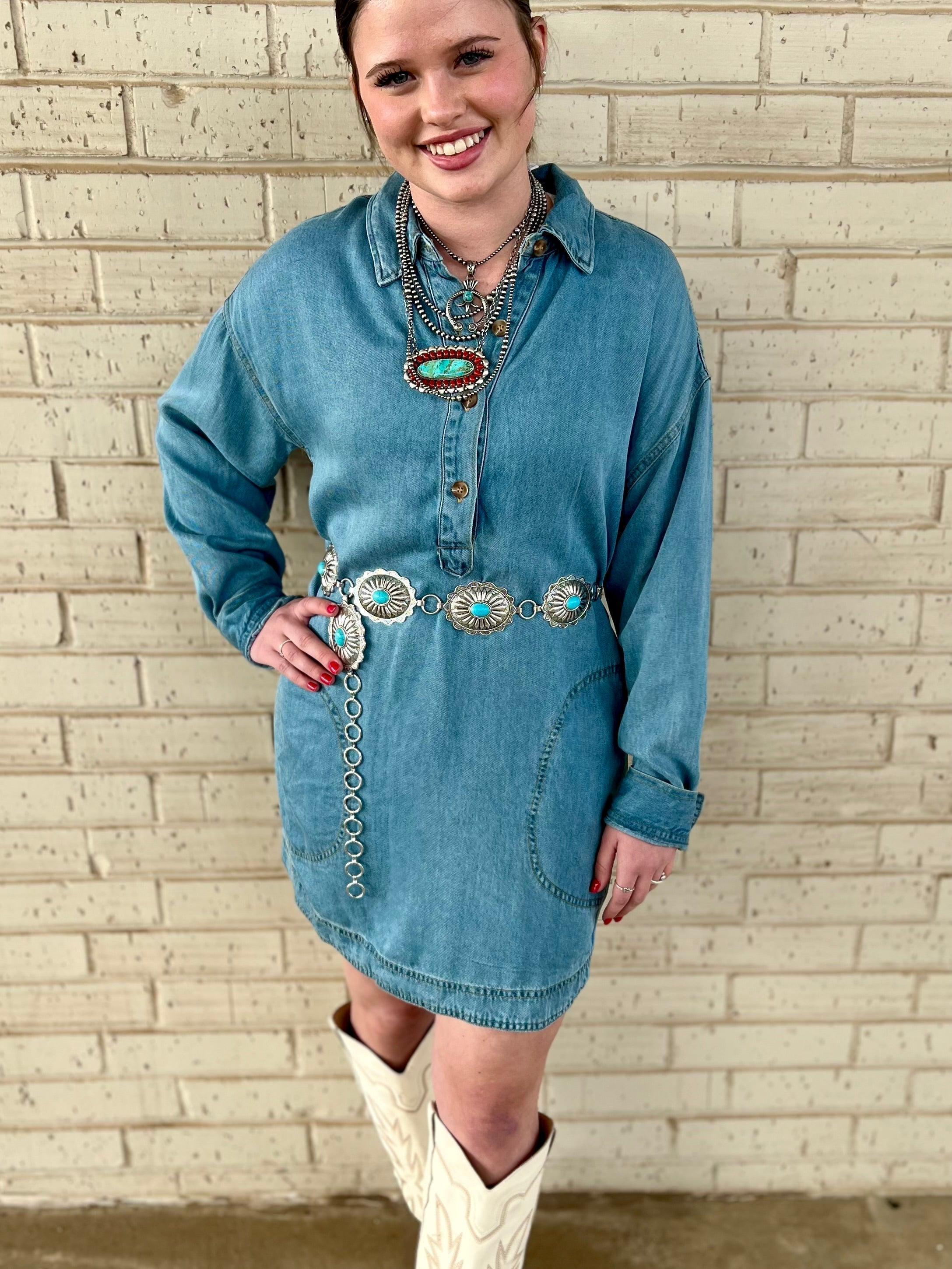 Rodeo Time Denim Dress product image