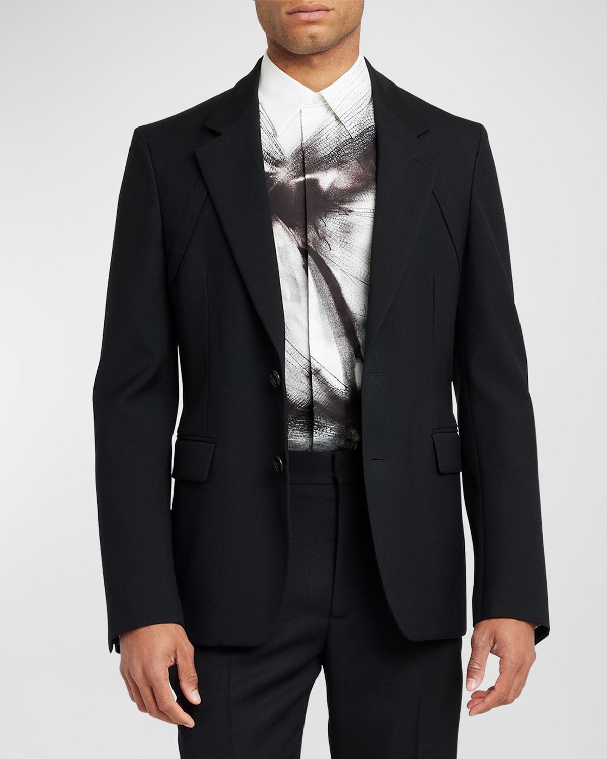 Mens Deconstructed Gabardine Harness Sport Coat Product Image