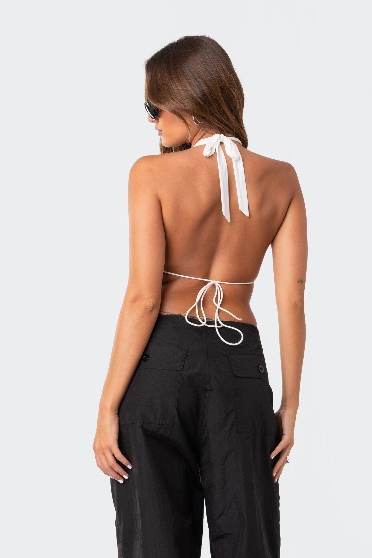 Monique Cropped Open-Back Top Product Image