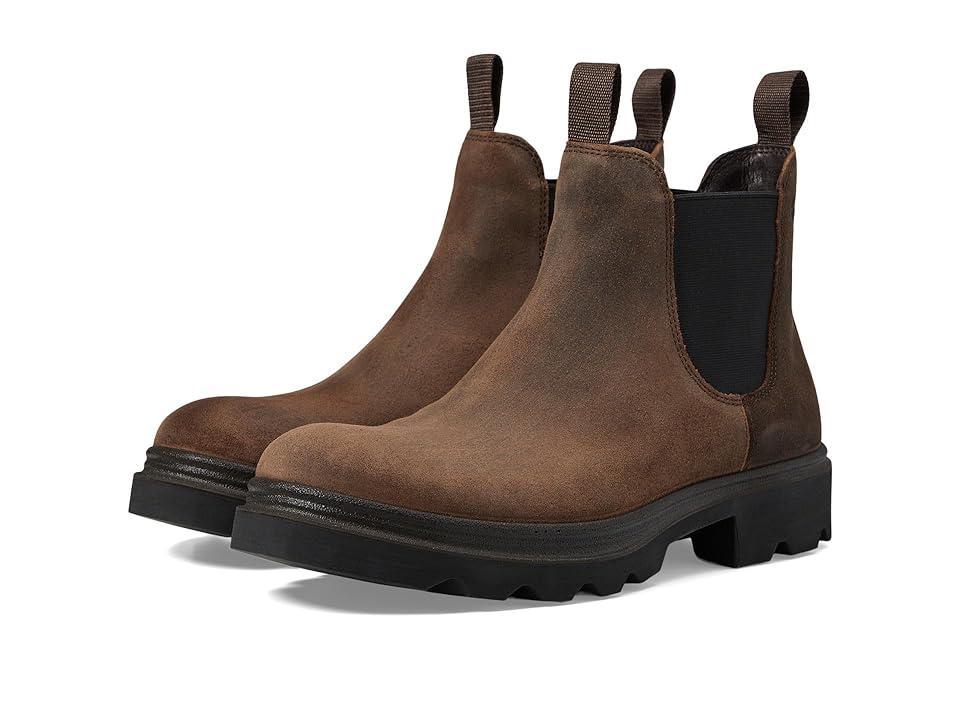 ECCO Grainer Chelsea Boot (Coffee Suede) Men's Shoes Product Image