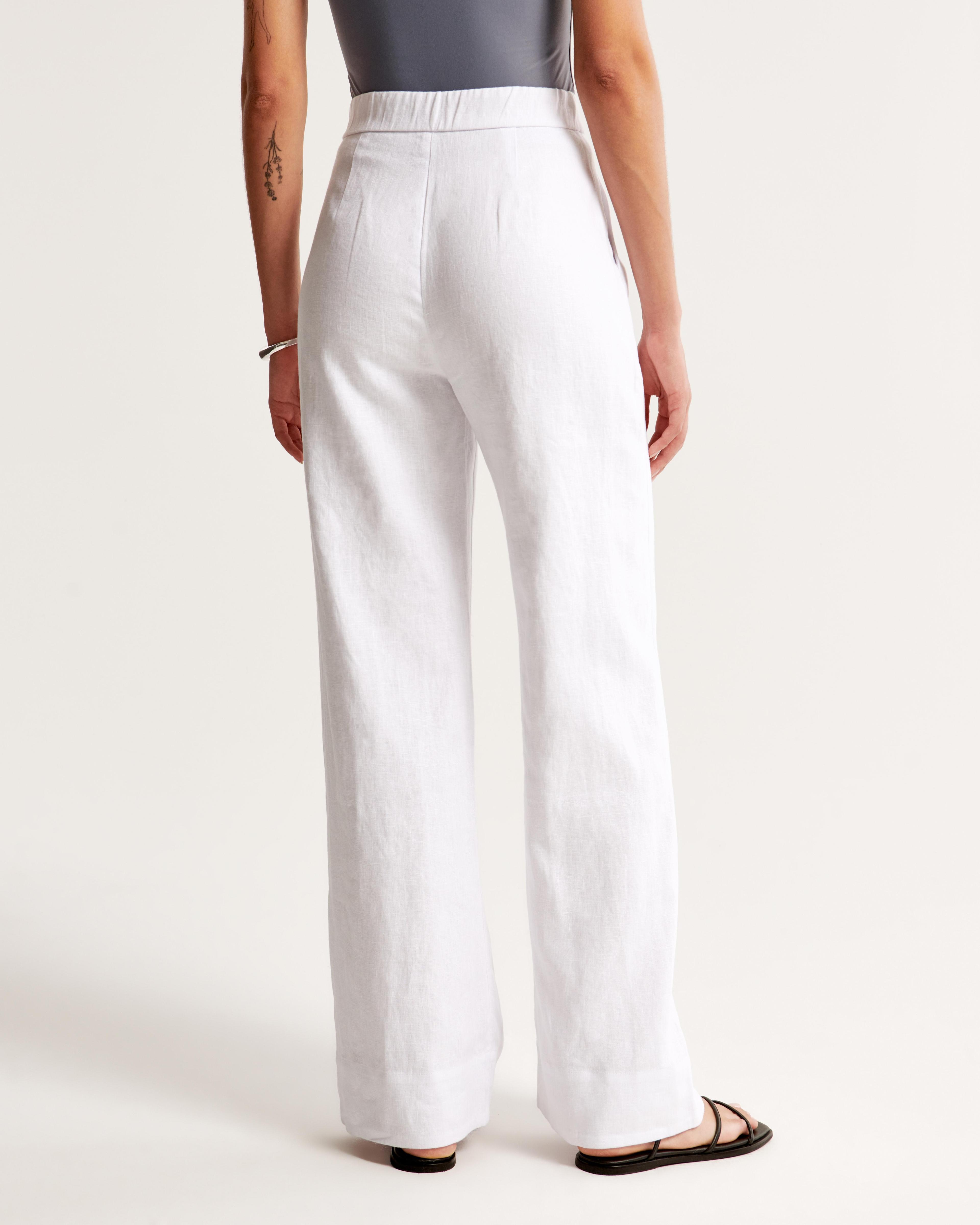 Clean Waist Premium Linen Trouser Product Image