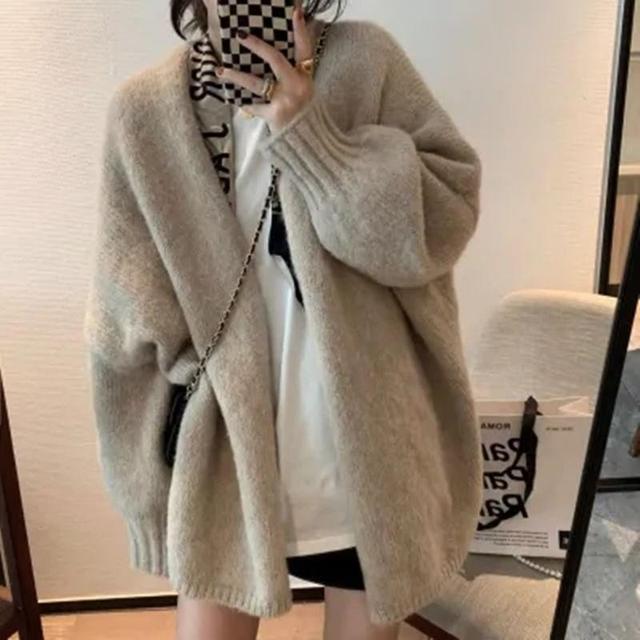 Plain Oversized Cardigan Product Image