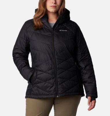 Columbia Heavenly Hooded Jacket (Black) Women's Coat Product Image